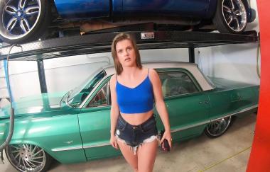 Rose Banks - Rose Banks Covers The Bill With Sex To Get Her Moms Car Fixed - Bang! Roadside Xxx