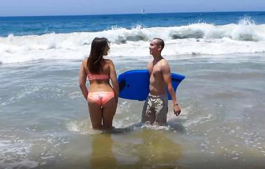 Blair Williams - James Bang Fucks Thick White Girl, Blair From The Beach In Sunny California