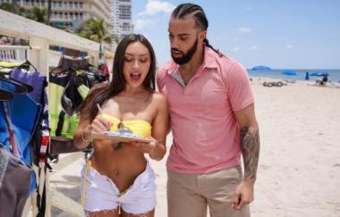 Sisi Rose, James Angel - Beach Hottie Rides Jet Skis And Cock