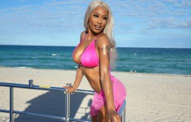 Sarai Minx - Busty Beach Babe