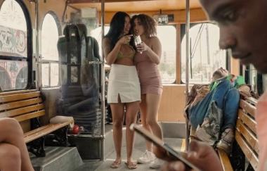 Kira Perez, Ameena Greene - The Fucking Public Bus Threesome Rkprime